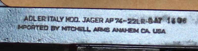 Carabina Adler Modello AP74 Calibro 22LR