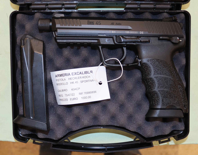 Pistola Heckler & Koch Modello HK45 Calibro 45 ACP Sportiva
