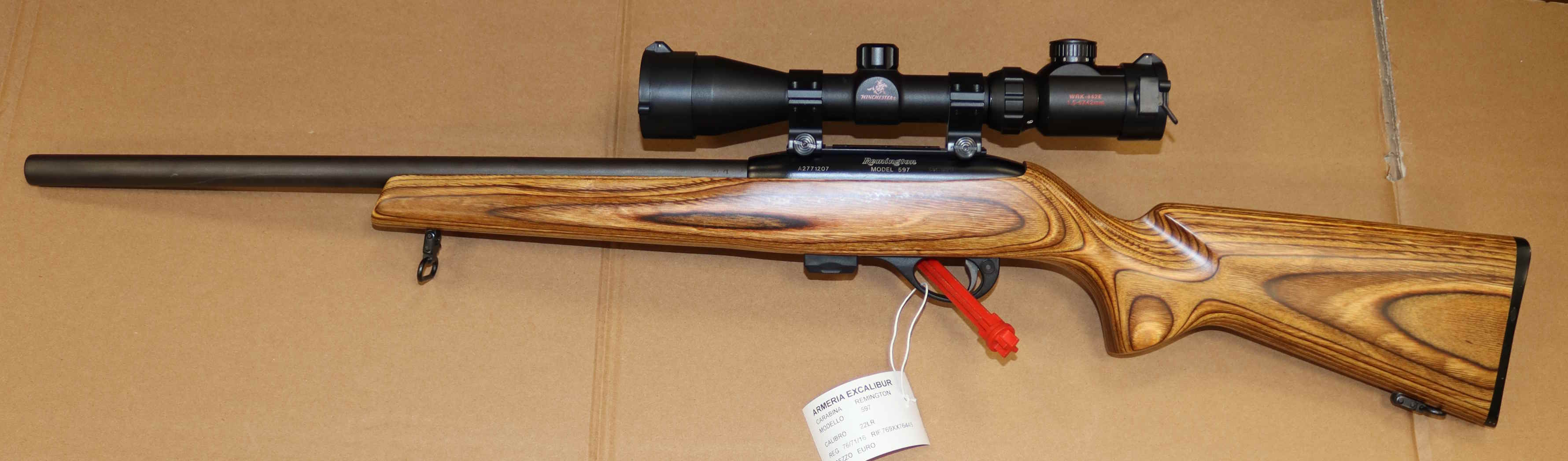 Carabina Remington Modello 597 Calibro 22 LR Sportiva con Ottica