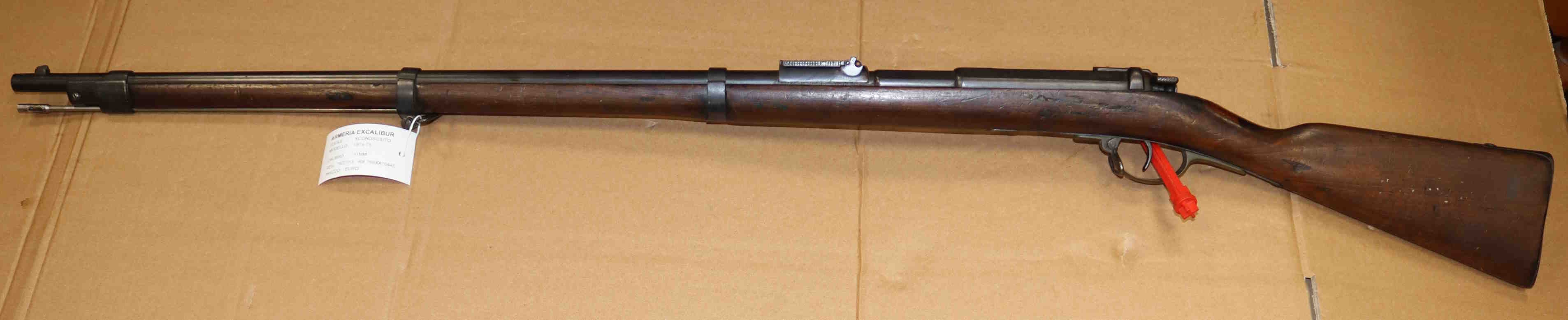 Carabina Mauser Modello 1871 Calibro 11 MM