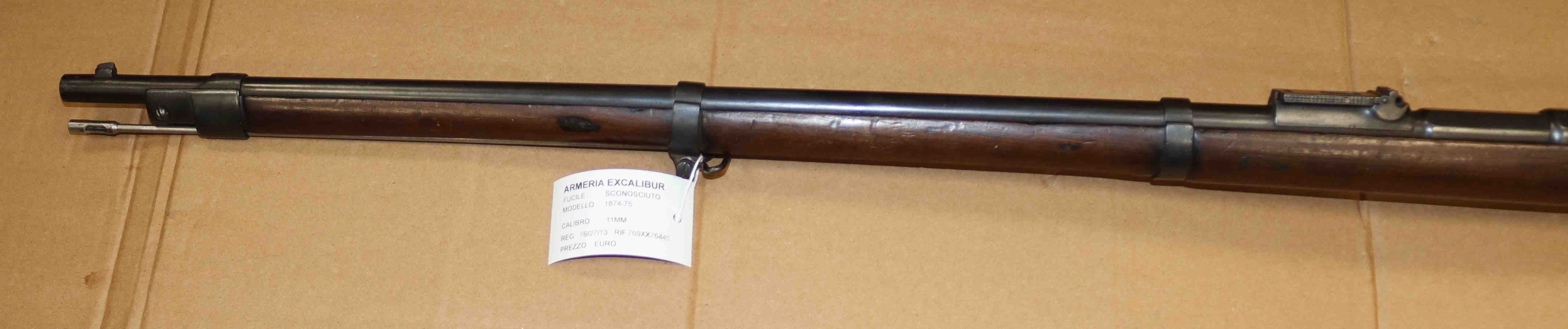 Carabina Mauser Modello 1871 Calibro 11 MM