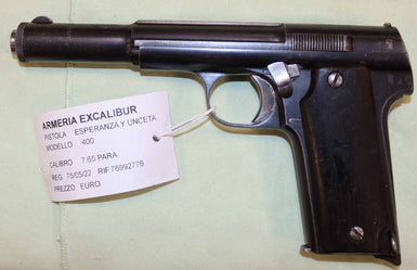 Pistola Esperanza Y Unceta Modello 400 Calibro 7.65 Para