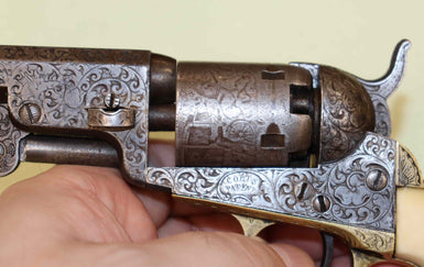 Revolver Originale Colt 1849 Pocket Inciso Calibro 31 Anno 1858