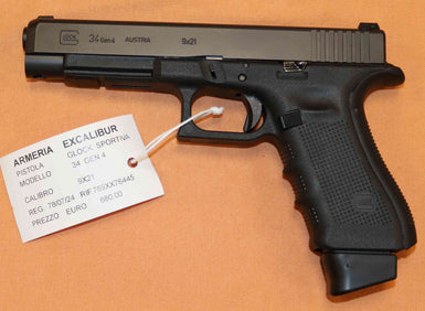 Pistola Glock Modello 34 Calibro 9X21 Sportiva
