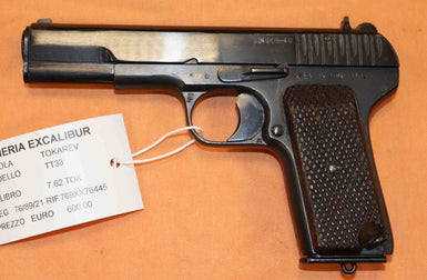 Pistola Tokarev Modello TT33 Calibro 7.62 Tokarev