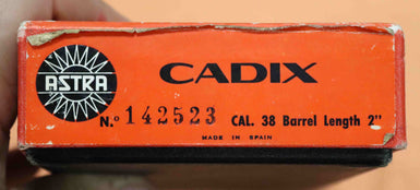 Revolver Astra Modello Cadix Calibro 38SP