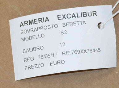 Sovrapposto Beretta Modello S2 Calibro 12