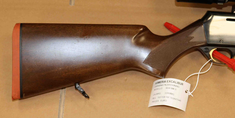 Carabina Semi Browning Modello BAR MKII Calibro 338 Win. Mag.
