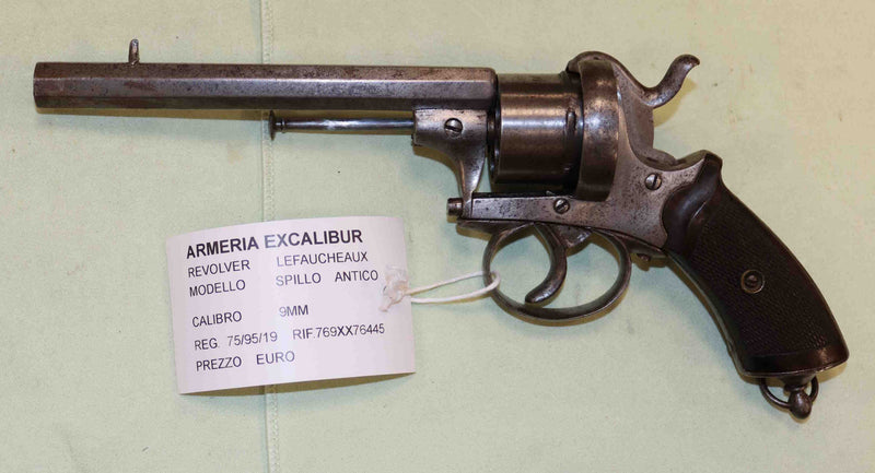Revolver a Spillo Lefacheaux Antico Modello 1885 Calibro 9MM