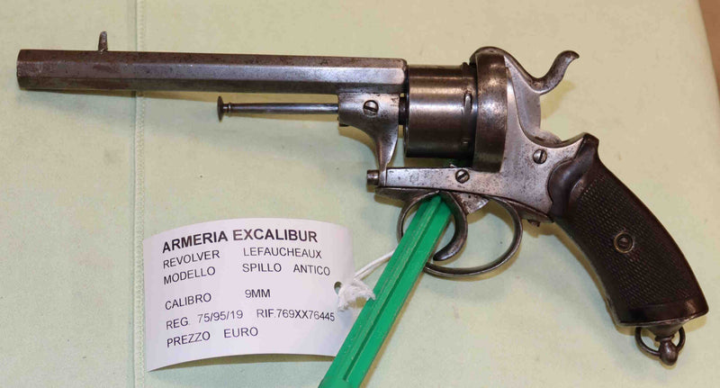 Revolver a Spillo Lefacheaux Antico Modello 1885 Calibro 9MM