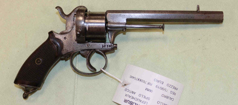 Revolver a Spillo Lefacheaux Antico Modello 1885 Calibro 9MM