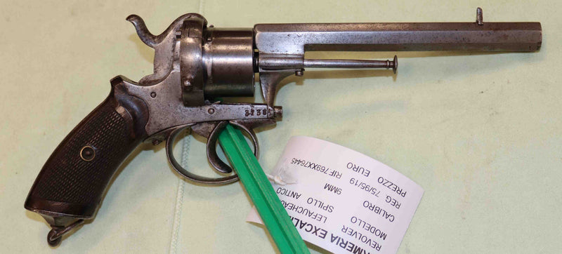 Revolver a Spillo Lefacheaux Antico Modello 1885 Calibro 9MM