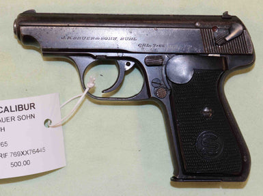 Pistola Sauer & Sohn Modello 38H Calibro 7.65