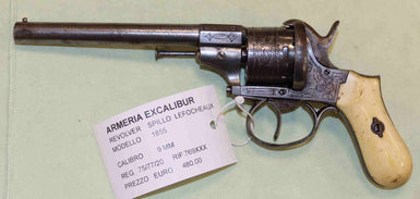 Revolver a Spillo LeFocheaux Modello 1885 Calibro 9MM Antico