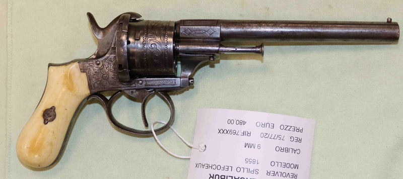 Revolver a Spillo LeFocheaux Modello 1885 Calibro 9MM Antico