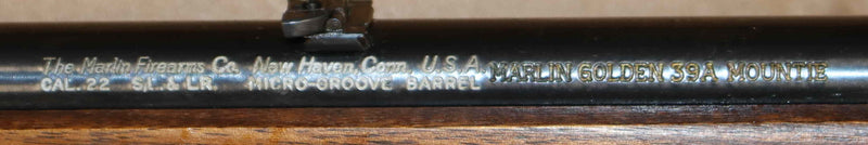 Carabina a Leva Marlin Modello 39A Golden Mounte Calibro 22 LR  con Diottra Lyman