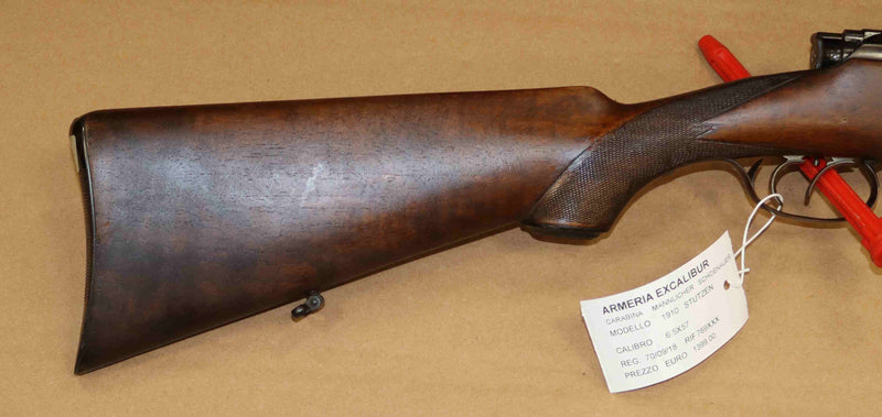 Carabina Mannlicher Schoenauer Stutzen Modello  1910 Calibro 6.5X57