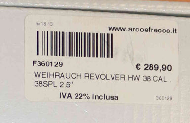Revolver Arminius Modello HW380 Calibro 38 SP