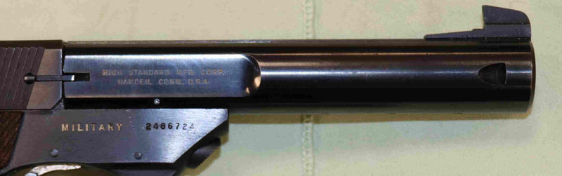 Pistola High Standard Modello Military Trophy Calibro 22 LR Sportiva