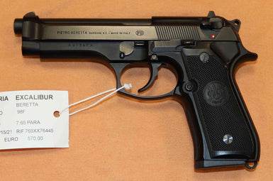 Pistola Beretta Modello 98F Calibro 7.65 Para