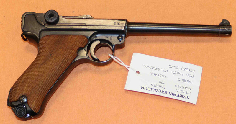 Pistola Mauser Modello Luger P08 "Custom" Calibro 7.65 Para Canna 152 MM