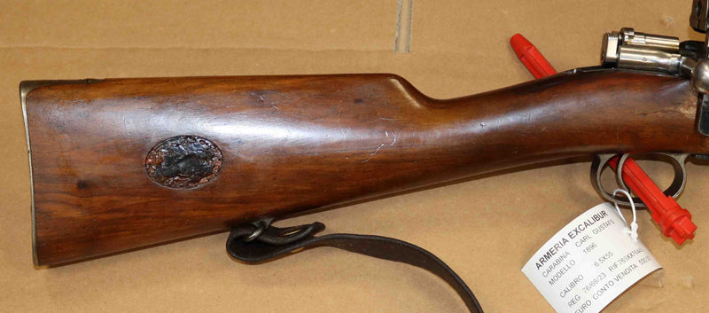 Carabina Carl Gustafs Modello 1896 Calibro 6.5X55 con Diottra