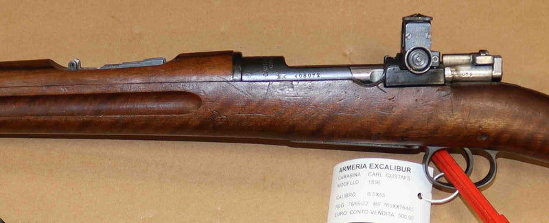 Carabina Carl Gustafs Modello 1896 Calibro 6.5X55 con Diottra