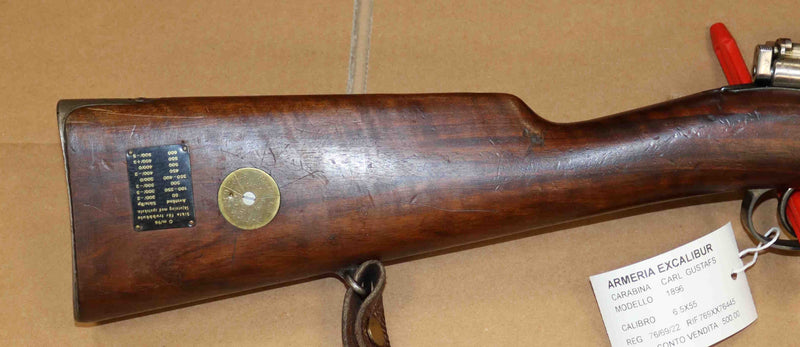 Carabina Carl Gustafs Modello 1896 Calibro 6.5X55 con Diottra