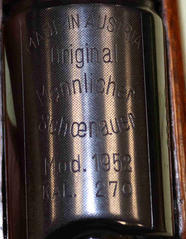 Carabina Mannlicher Schoenauer Modello 1952 Calibro 270W