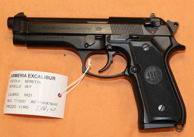 Pistola Beretta Modello 98F Calibro 9X21