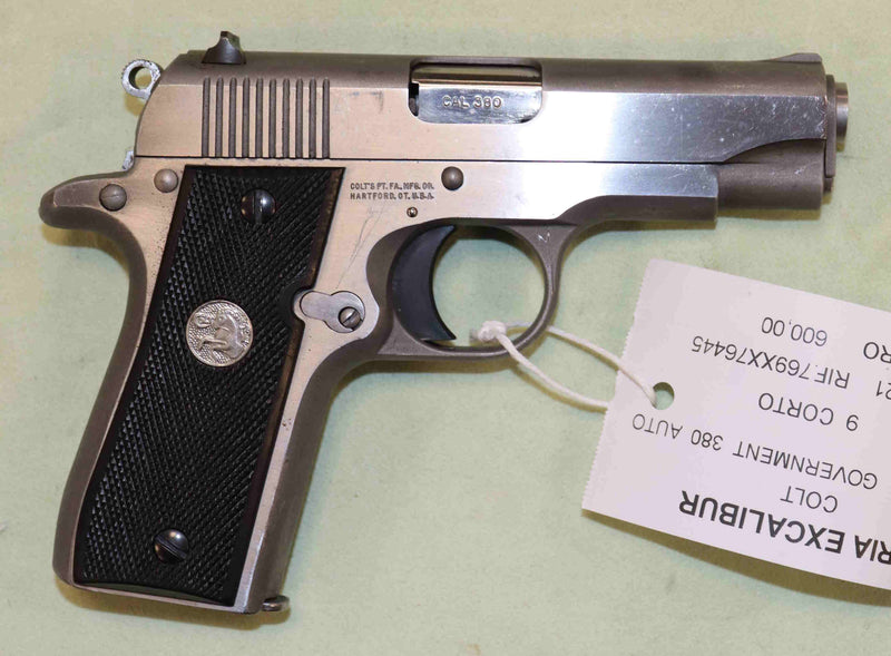 Pistola Colt Modello Government 380 Calibro 9 Corto