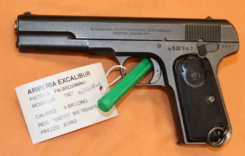 Pistola Husqvarna Modello 1907 Calibro 9BR Long