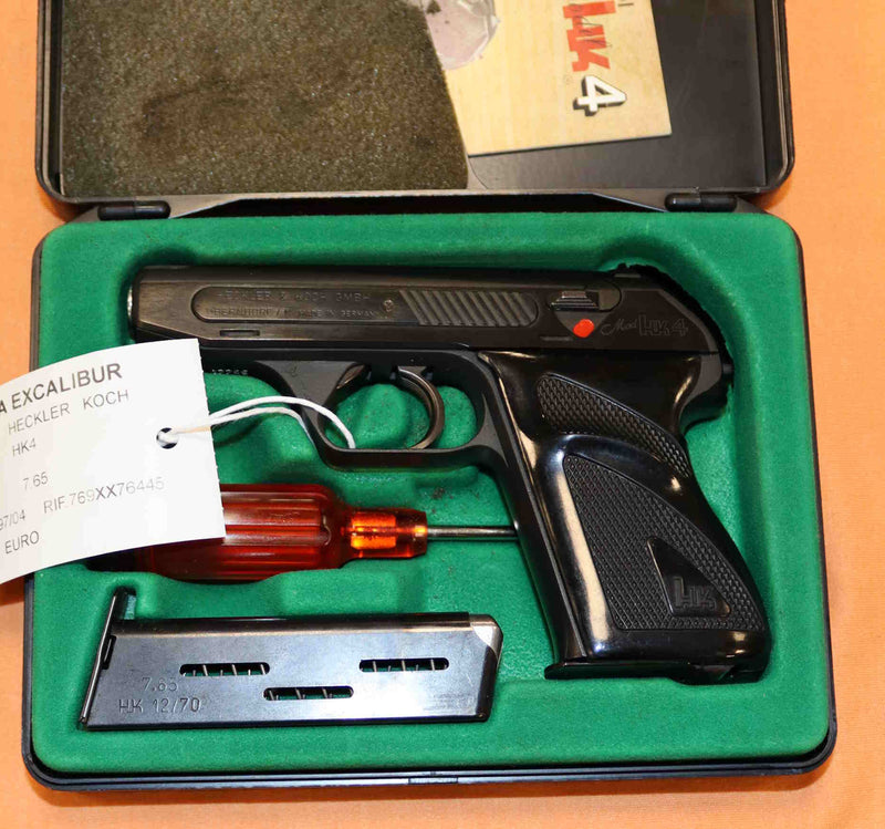 Pistola Heckler & Koch Modello HK4 Calibro 7,65 con Conversioni 22LR e 6.35