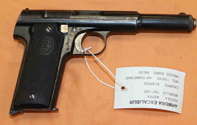 Pistola Astra Modello 400 Calibro 9 Largo