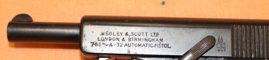 Pistola Webley & Scott Modello 1906 Calibro 7.65