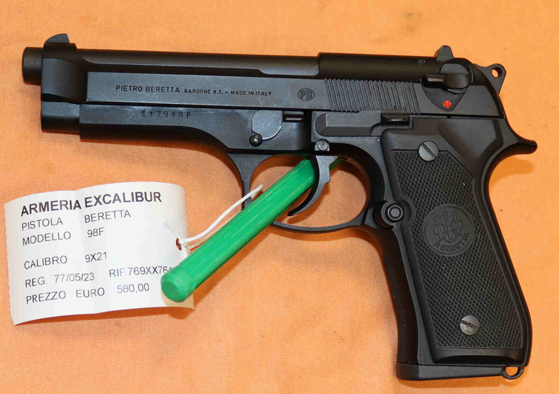 Pistola Beretta Modello 98F Calibro 9X21