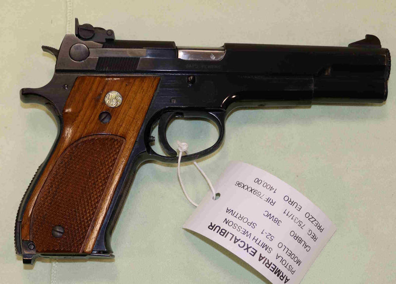 Pistola Smith & Wesson Modello 52-1 Calibro 38WC Sportiva