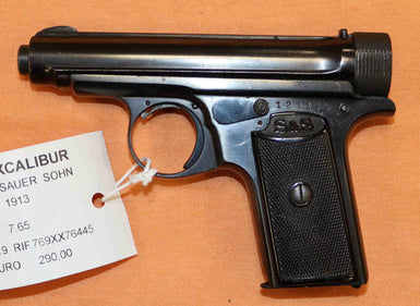 Pistola Sauer & Sohn Modello 1913 Calibro 6,35