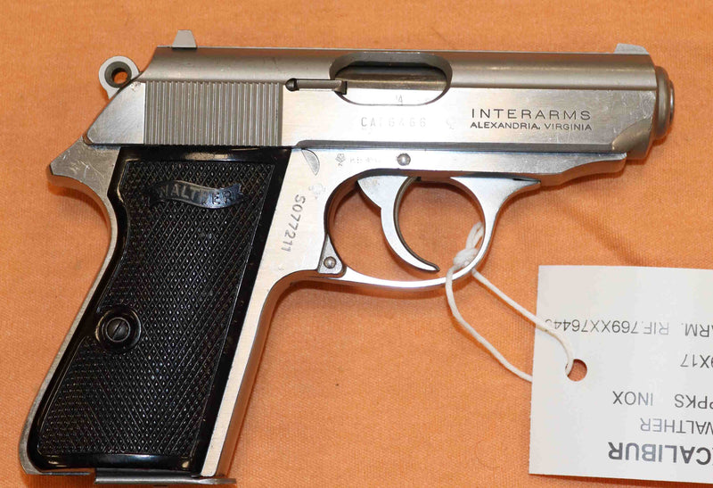 Pistola Walther Modello PPK-S Inox Calibro 9 Corto