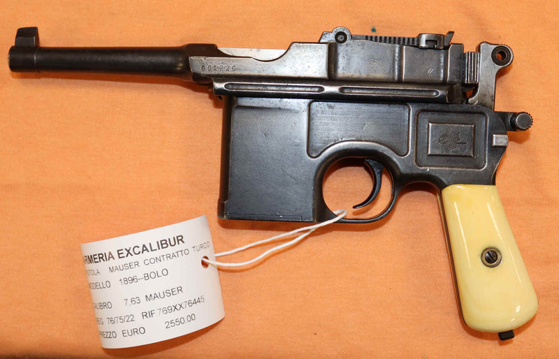 Pistola Mauser Modello Bolo Contratto Turco Calibro 7.63 Mauser