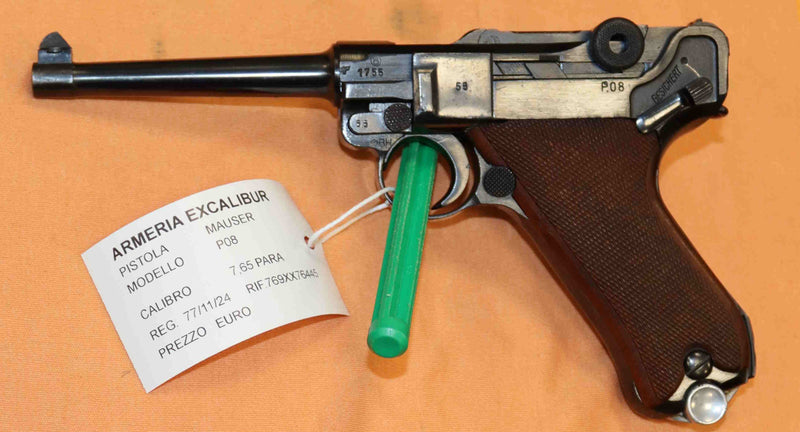 Pistola Mauser Modello P08 Luger Calibro 7.65 Para