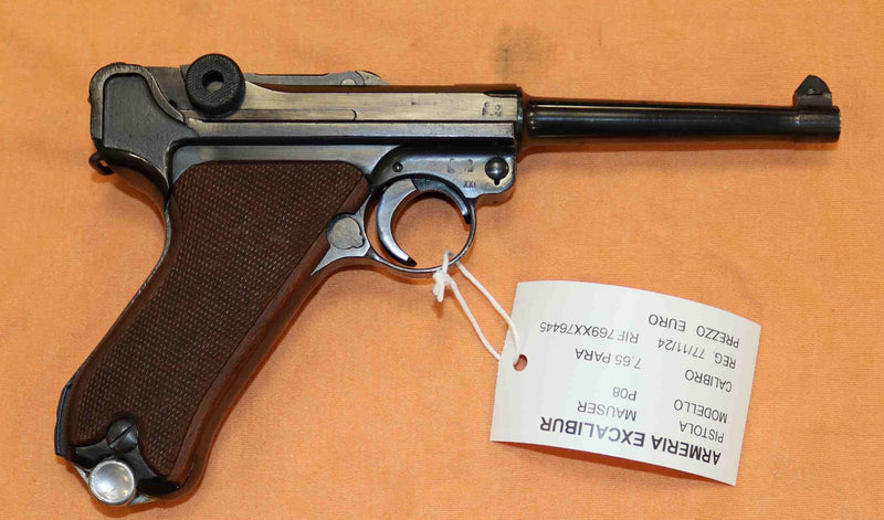 Pistola Mauser Modello P08 Luger Calibro 7.65 Para