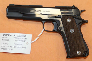 Pistola Franchi Llama Super Parabellum Calibro 7.65 Para Sportiva