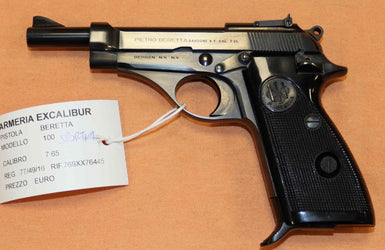 Pistola Beretta Modello 100 Calibro 7.65 con Seconda Canna Sportiva