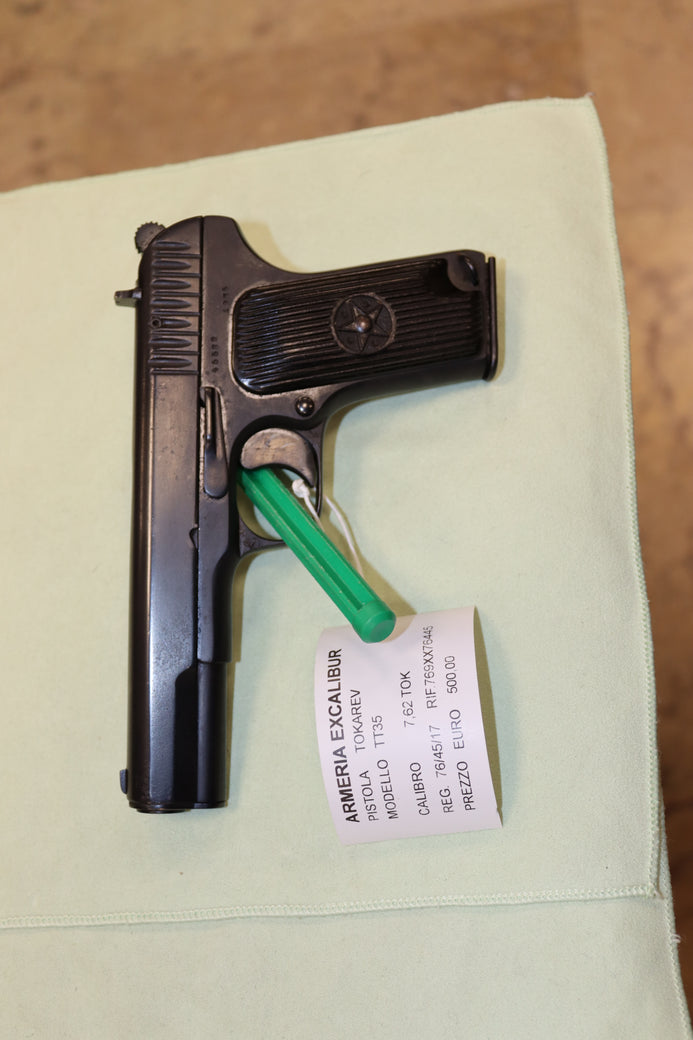 Pistola Tokarev Modello TT35 Sovietica Calibro 7.62 Tokarev