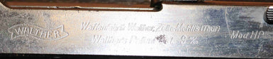 Pistola Walther Zella - Mehlis Modello HP Calibro 9X19
