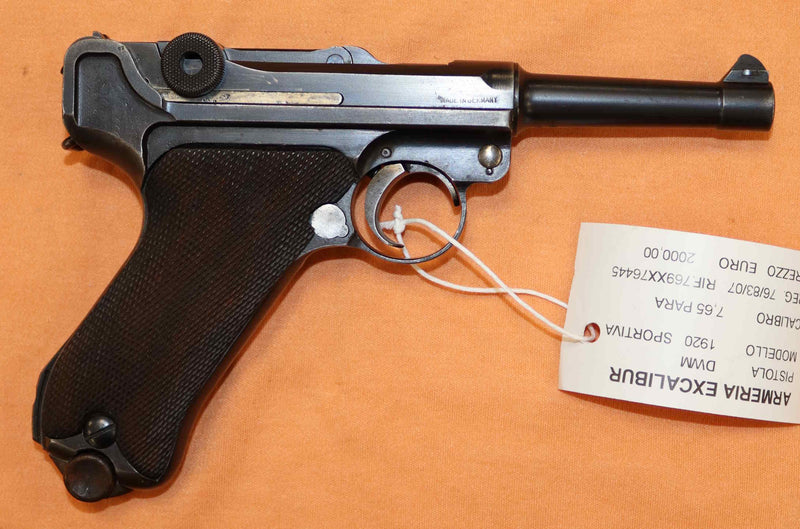 Pistola DWM Modello Luger P08 Calibro 7.65 Para