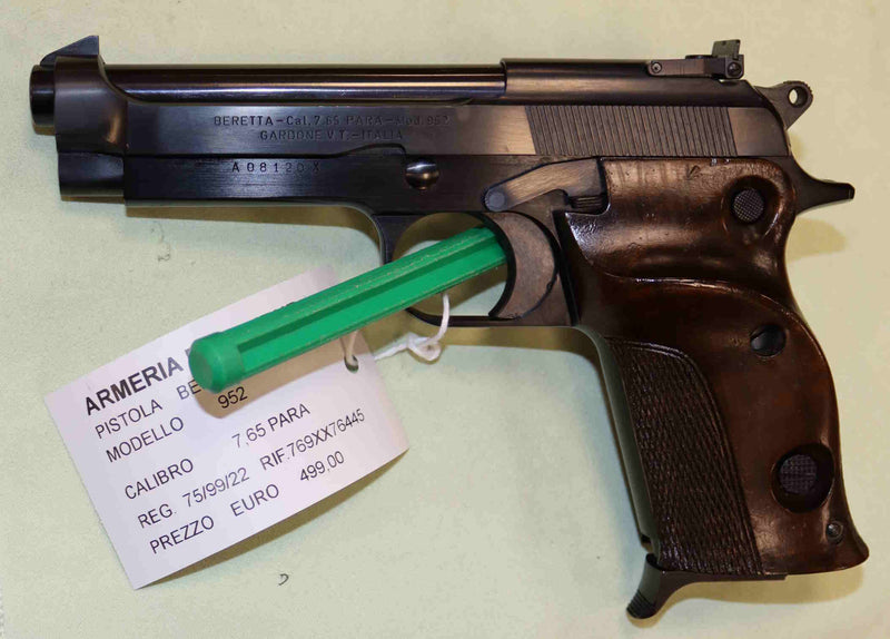 Pistola Beretta Modello 1952 Tacca Micrometrica Calibro 7.65 Para