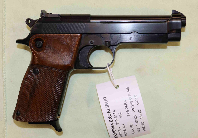 Pistola Beretta Modello 1952 Tacca Micrometrica Calibro 7.65 Para