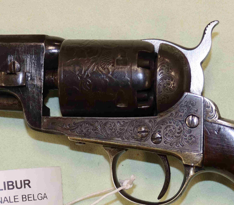 Revolver Avancarica Artigianale Belga Tipo Colt 1851 Calibro 36 Antico